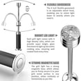 thumbnail image 4 of Juego de 2 luces LED para barbacoa con base magnética, rotación de 360 grados, flexibles y ajustables para barbacoa, camping, fiestas y uso al aire libre., 4 of 5