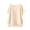 Beige, variant on Plus Size Summer T-Shirts for Women Casual Loose Side Slit Round Neck Short Sleeve Solid Blouse, White S