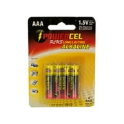 Angle View: Powercel Plus Alkaline AAA Batteries