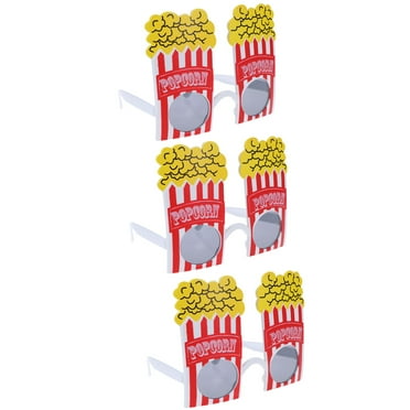 3pcs Party Sunglasses Funny Popcorn Themed Glasses Party Photo Props Party Favors
