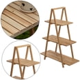 thumbnail image 7 of Decorative Wooden 3 Tier Shelf with Rustic Farmhouse Design - Natural Wood Finish, Sturdy and Durable Build,, 7 of 7
