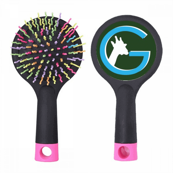 Height Giraffe Outline Neck Salon Detangling Hair Brush Cushion Base