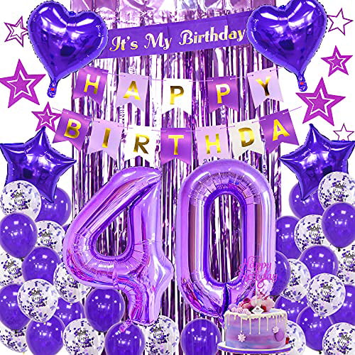 40th Pink/Silver/Purple Glitz Girls Birthday Party Anniversary Classy Special 
