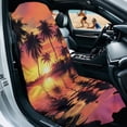 thumbnail image 3 of XYZCANDO Palm Tree Car Seat Towel Sunset Cars Drying Towels & Seats Protectors for Gym Workout Running Swimming Beach and Hiking Non Slip Backing Sweatproof Cushion Protector, 3 of 7