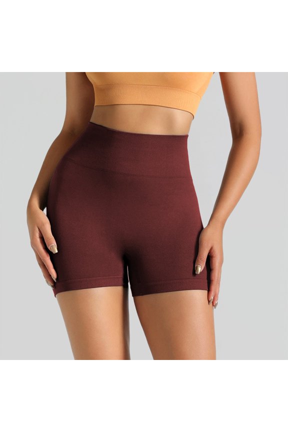 Women Fashion Solid Pant Leggings Pants Slim Shorts High Waist Sport Pants, Scrunch Butt Shorts, Butt Lifting Shorts for Women, Licras Levanta Gluteos Para Mujer