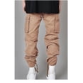 thumbnail image 5 of Men's cargo pants with many pockets, loose bags, casual men's overalls and drawstring work pants, 5 of 6