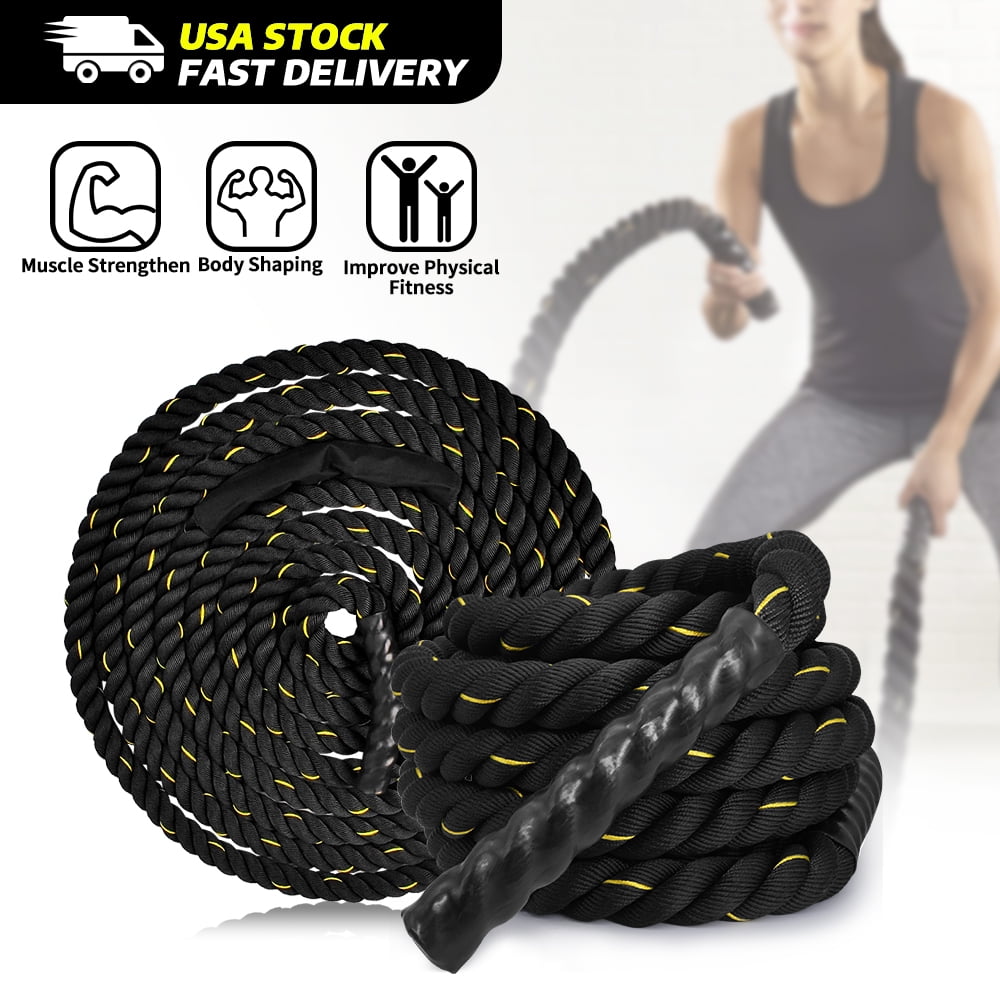 Pro Battle Ropes 100 Poly Dacron Heavy Battle Rope for Core Strength