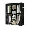 thumbnail image 6 of 51" Heavy-Duty Metal Closet Organizer – Extra Tall Hanging Rack for Home & Office – Space-Saving Wardrobe System, Easy Assembly, 6 of 16