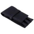 thumbnail image 1 of de material cuero hecho para bolígrafos para lápices 3 ranuras para bolígrafos para 3 bolígrafos Material escolar negro CUTICAT Estuche para pluma estilográfica, 1 of 8