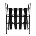 thumbnail image 5 of Black Flower Display Stands with 12 Buckets, 3 Layers Flower Stand with Wheels, Moving Plant Stand Flower Cart Shelf for Indoor Outdoor Patio Garden, Florists, Living Room, 5 of 14