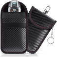 thumbnail image 5 of MesaSe RFID Blocking Car Key Pouch  Synthetic Fiber Faraday Bag  Dual-Layer Signal Shielding Anti-Theft Key Holder with Carbon Fiber Material  with Keychain for Car Keys, 5 of 5