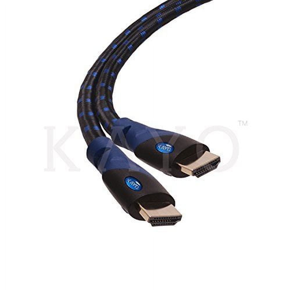 HDMI Cable,High Speed HDMI cable KAYO UHD 4K 2160p with Signal Booster+Bonus CABLE TIE+USB Charger,Supports-4K 2160p/1080p HD,3D,Ethernet & Audio Return,PS3/PS4,Xbox360 (75FT -1PK)