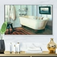 thumbnail image 3 of Cottage old-fashioned Bathroom II - Traditional Bathroom Framed Canvas, 3 of 3