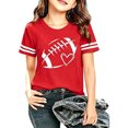 thumbnail image 2 of WhouRiu Girls Fashion Graphic Tees Kids Short Sleeve Crew Neck Tshirt Comfortable Cute Casual Summer T Shirts,4-5 Years, 2 of 4