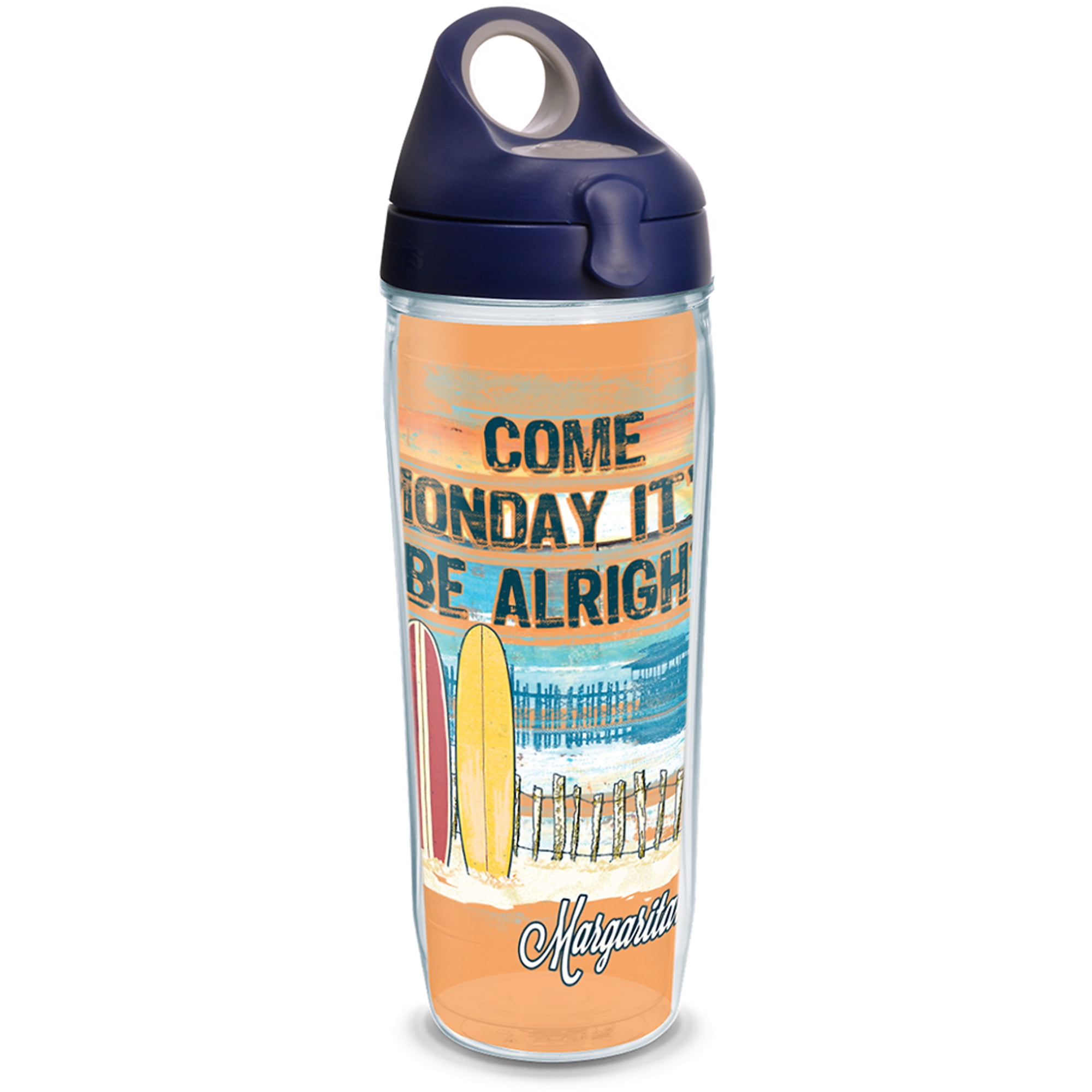 Margaritaville Come Monday 24 oz Water Bottle with lid