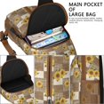 thumbnail image 4 of Floral Crossbody Sling Backpack for Womens Causal Sling Bag with Adjustable Shoulder Straps for Travel Hiking Chest Bag Daypack Anti-theft Purse, 4 of 6