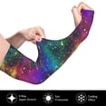 thumbnail image 3 of Fotbe Bright Universe UV Sun Protection Arm Sleeves - Tattoo Cover Up - Basketball Arm Sleeve UPF 50 Cooling for Men Women, 3 of 8