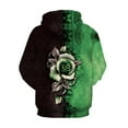 thumbnail image 5 of Women Hoodies Women's Hoodie Rose Printing Loose Casual Fashion Long Sleeve Sweatshirt Tops, 5 of 5