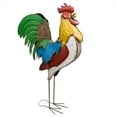 thumbnail image 5 of Alpine Corporation Multi-Color Metal Jumbo Rooster Decor, 5 of 5