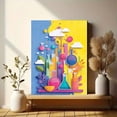 thumbnail image 6 of Qisvanset Colorful Beaker Chemistry Canvas Wall Art 15.75x11.81 Inches, 6 of 8