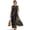 Black Bird Cherry Blossom, variant on Crane Bird Print Summer Maxi Dress Women, Sleeveless Tank Dress, Linen Look Long Dresses with Pockets, Loose Casual Flowy Beach Vacation Outfit, M