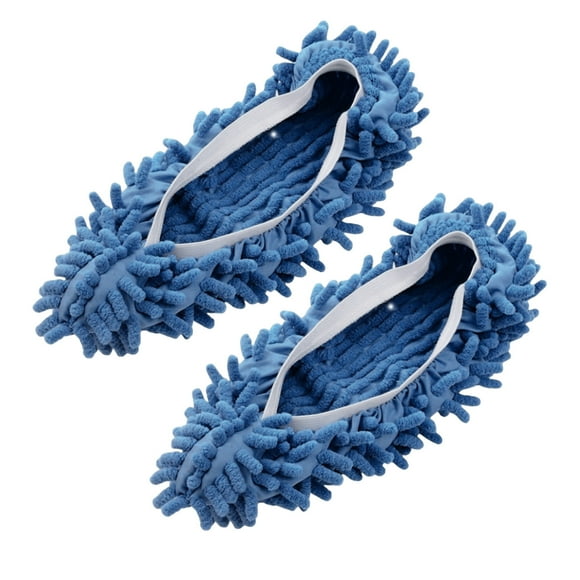 1 Paire de Chaussons Serpillière Pratique Nettoyeur de Sol Paresseux Dépoussiérage Nettoyage Chaussures Couvre Poussière Chaussons Nettoyage Sol Maison Lavable