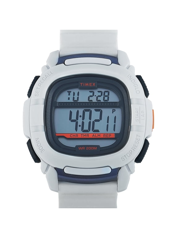 Command 47 mm White Silicone Strap Watch TW5M26400