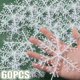 thumbnail image 2 of Artificial Christmas Snowflake Flakes Glitter White Plastic Fake Snowflakes Ornaments Xmas Tree Hanging Pendant Party Home Decor, 2 of 5