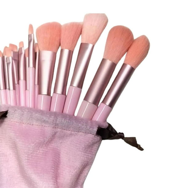 Ruifaya Juego de brochas para sombras de ojos ultra suaves con organizador, 813 piezas, para maquillaje femenino, lote L2