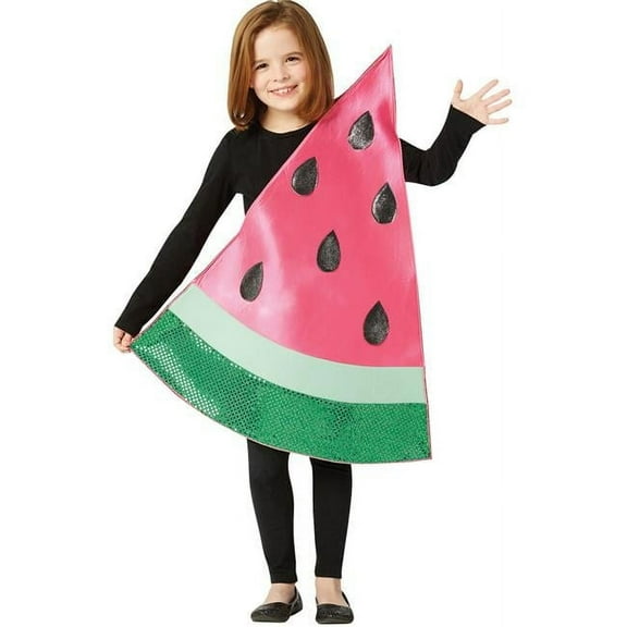 Rasta Imposta Watermelon Slice Costume for Kids with Easy Wear Tunic for Children, Kids, Size 7-10