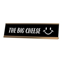 Signs ByLITA The Big Cheese Desk Sign, novelty nameplate (2 x 8")