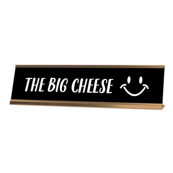 Signs ByLITA The Big Cheese Desk Sign, novelty nameplate (2 x 8")