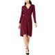 thumbnail image 2 of INC Womens Wrap Surplice Vestido, Púrpura, Pequeño I-N-C Sobrepelliz, 2 of 2