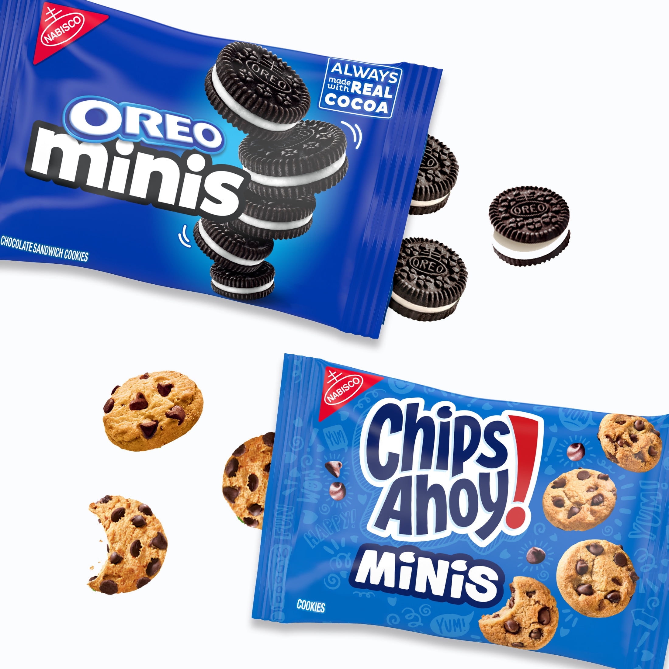 Nabisco Crowd Favorites Cookies Variety Pack, OREO Minis & CHIPS AHOY! Minis, 30 Snack Packs