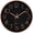 Black Rosegold, variant on Silver Wall Clock Silent Non-Ticking Battery Operated Round Modern Wall Clock for Office School Home Living Room Bedroom Bathroom Kitchen Decor (12 Inch, Black Dial)