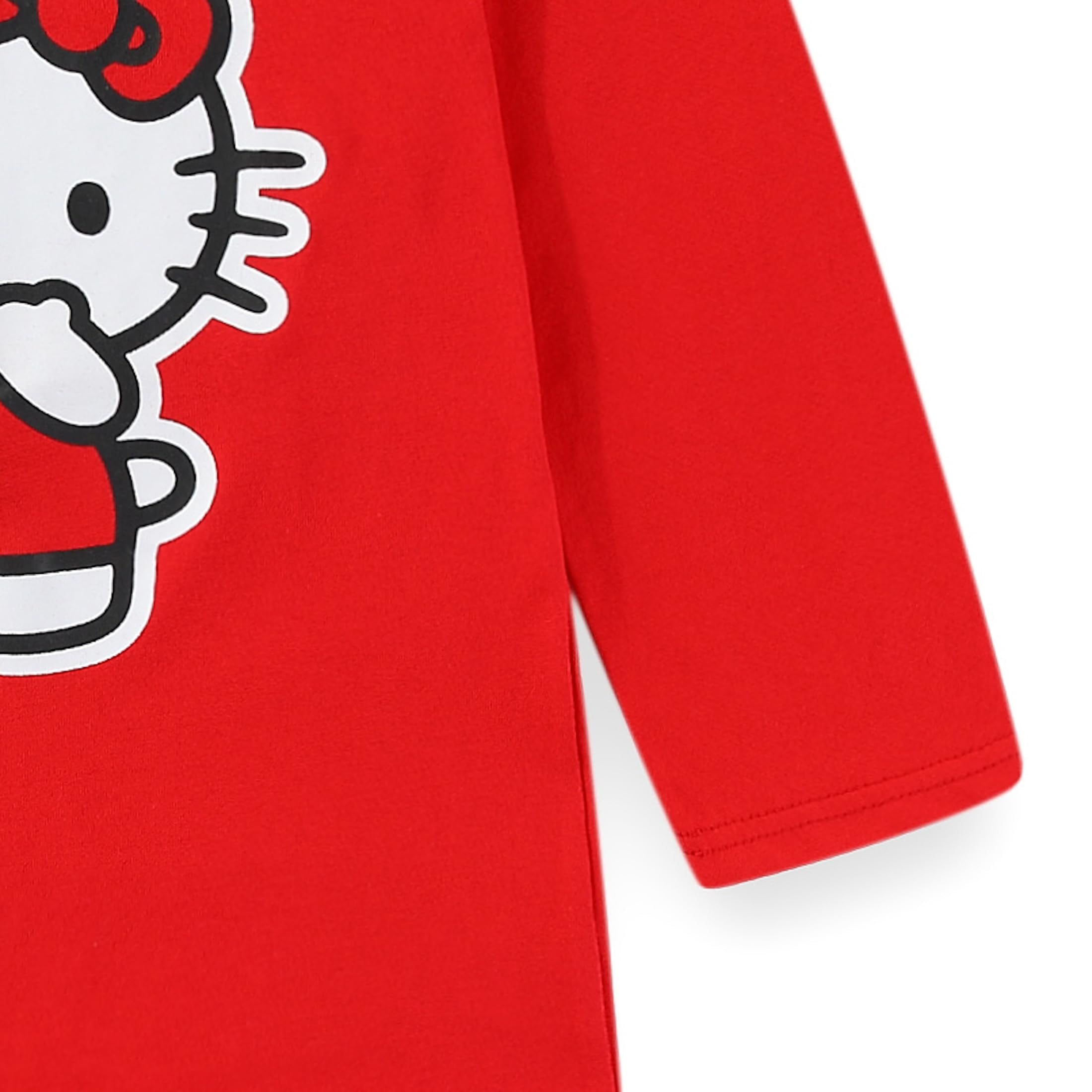 Hello Kitty Sanrio Cosplay Hooded Coverall with Ears and Bow (Girls), Sizes 3T-8