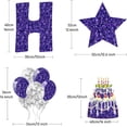 thumbnail image 3 of 18 Pieces Happy Birthday Yard Signs with Stakes, 16 Inches Birthday Outdoor Lawn Signs, Cake Balloon Patio Decorations, Garden Lawn Decorations for Party Outdoor Decor, 3 of 16