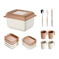 thumbnail image 1 of Dinnerware Sets Outdoor Tableware Set Adults Lightweight Portable Travel Camping C, 1 of 7