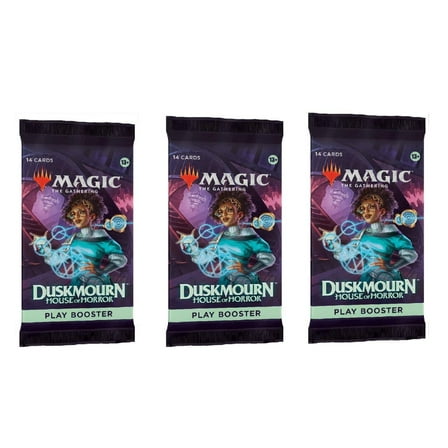 3 Packs MTG Play Booster Pack Lot for MTG Duskmourn: House of Horror