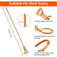 thumbnail image 4 of Herramienta para destapar desagües - Paquete de 6 varillas de limpieza de desagües de 50 cm de largo para fregadero, tubería y bañera - Herramienta para desatascar tuberías para desagües obstruidos, 4 of 5