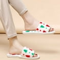 thumbnail image 5 of Christmas Slippers House Shoes for Women Fluffy Soft Cozy Bedroom Cartoon Plush Cute Slippers for Indoor Outdoor Use, 5 of 8