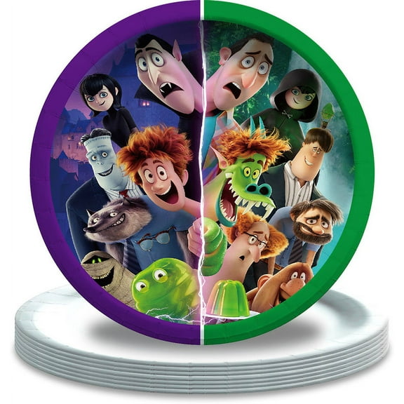 Hotel Transylvania Tableware Plates Party Supplies Birthday Decorations Disposable Dinnerware