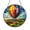 Acrylic 3.5 Inch, variant on Hot Air Balloon Mountain Scene Stained Glass Suncatcher – Window Hanging