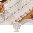 thumbnail image 6 of TickJOY Boho Table Runner – Farmhouse Decor Macrame Runner Table Cloth with Tassels for Home Decor, Kitchen Decor, Living Room Decor, Centerpiece Table Decorations(Beige, 12x72 Inches), 6 of 6