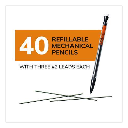 Xtra Smooth Mechanical Pencil, 0.7 mm, HB (#2), Black Lead, Clear Barrel, 40/Pack | Bundle of 10