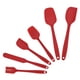 thumbnail image 1 of Espátula de silicona - Nuevas 6 piezas de espátulas de silicona resistentes al calor, espátulas de goma sin costuras con núcleo de acero inoxidable, utensilios de cocina (rojo), 1 of 4