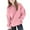 Pink, variant on Lenpel Girls' Oversized Hoodies Casual Long Sleeve Hooded Tunic Sweatshirts Pullover Sweatshirt Tops with Pockets for Kids(Purple,14-15 Years)