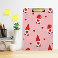 thumbnail image 6 of FMSHPON Valentines Gnomes Clipboard Hardboard Wood Nursing Clip Board and Pull for Standard A4 Letter 13x9 inches, 6 of 8