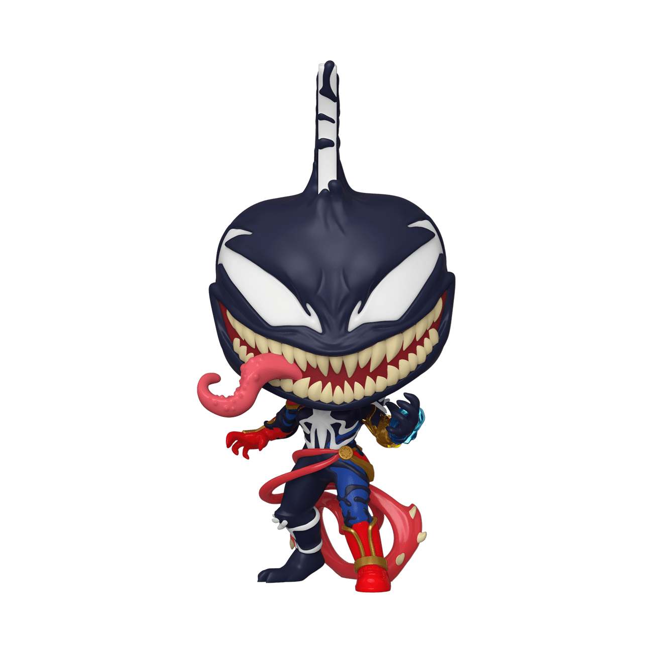 Venom POP Marvel Vinyl Cabezón Venomized Captain America 9 cm Capitán Funko 