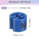 thumbnail image 3 of Uxcell 100-Pack Marcadores de Perchas para Ropa, Clips de Tamaño Codificados por Color de Plástico Tamaño M que se Ajustan a Varillas de 3mm-5mm [Azul], 3 of 6
